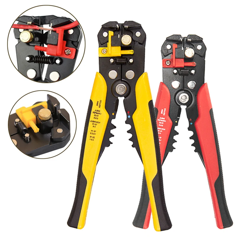 Jewii Crimper Cable Cutter Multifunctional Automatic Wire Stripper Tools Crimping Pliers Terminal 0.2-6.0mm
Jewii Crimper Cable Cutter Multifunctional Automatic Wire Stripper Tools Crimping Pliers Terminal 0.2-6.0mm