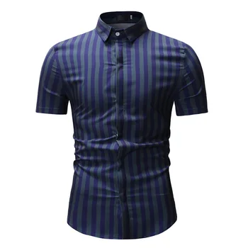 Helisopus 2020 Summer Short Sleeve Causal Shirt Men England Style Vintage Striped Shirts
Helisopus 2020 Summer Short Sleeve Causal Shirt Men England Style Vintage Striped Shirts