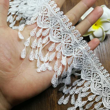 15Yards Polyester Elegant Embroidery White Lace Ribbon Tassel Fabric DIY Manual Sewing Supplies Lace Curtain Fringe Trims Crafts
15Yards Polyester Elegant Embroidery White Lace Ribbon Tassel Fabric DIY Manual Sewing Supplies Lace Curtain Fringe Trims Crafts