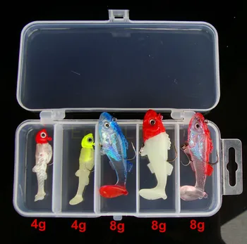 Sea Fishing Lures Tackle Box Soft Bait Luminous Lead Fish Artificial Lure Bait Jig Wobblers Rubber Silicon Lure Hook
Sea Fishing Lures Tackle Box Soft Bait Luminous Lead Fish Artificial Lure Bait Jig Wobblers Rubber Silicon Lure Hook
