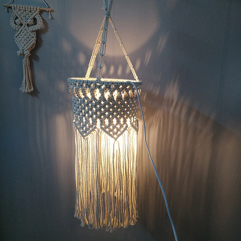 50cm Bohe Macrame Hanging Lamp Woven Wall Tapestry Handmade Craft Decorative Bohemian Pendant Chic
50cm Bohe Macrame Hanging Lamp Woven Wall Tapestry Handmade Craft Decorative Bohemian Pendant Chic