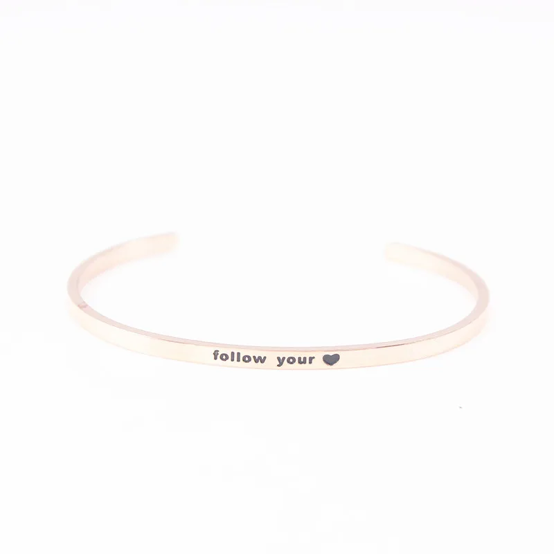 2018 Newest Quotes Mantra Bracelets 316L Stainless Steel Open Cuff Bangle Fashion Women Female Inspirational Jewelry Bracelet
2018 Newest Quotes Mantra Bracelets 316L Stainless Steel Open Cuff Bangle Fashion Women Female Inspirational Jewelry Bracelet