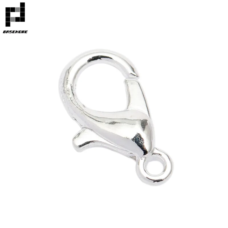 40 x 12mm Silver Plated Lobster claw Clasps Craft Jewellery Making Uk Seller