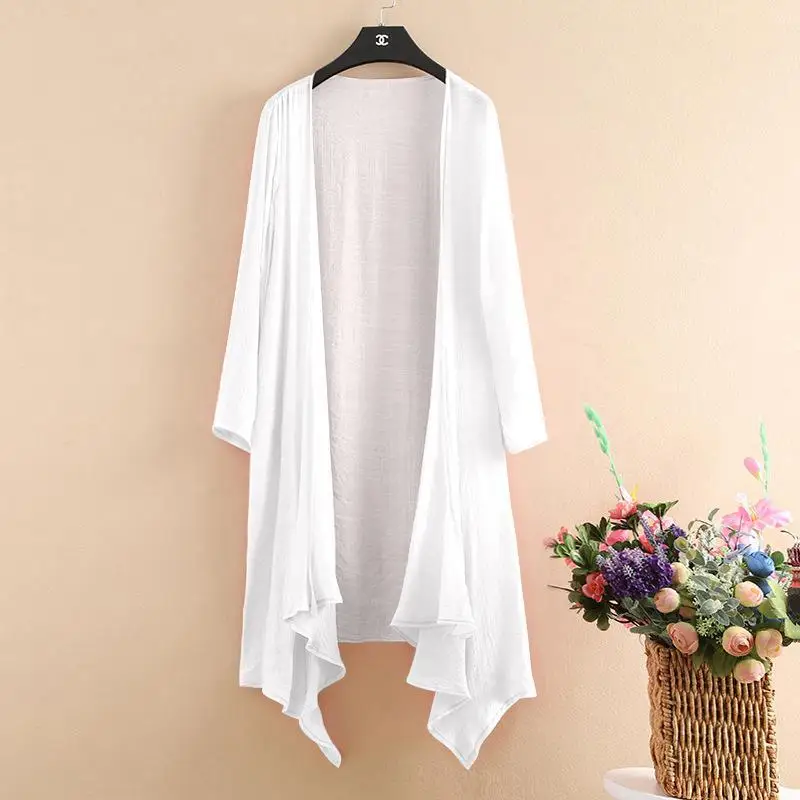 Summer Medium Long Jacket Casaco Feminina 2019 Women Slim Casual Long Sleeved Thin Cardigan Ladies Outerwear Tops
Summer Medium Long Jacket Casaco Feminina 2019 Women Slim Casual Long Sleeved Thin Cardigan Ladies Outerwear Tops