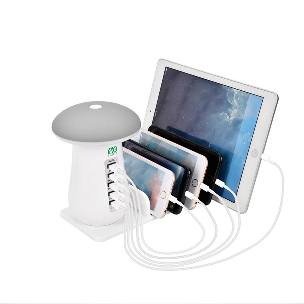 5 Port USB Rapid Desktop Charging Smart USB Wall Charger Hub Travel Charger With Night Light For Reading Desk Table Lamp
5 Port USB Rapid Desktop Charging Smart USB Wall Charger Hub Travel Charger With Night Light For Reading Desk Table Lamp