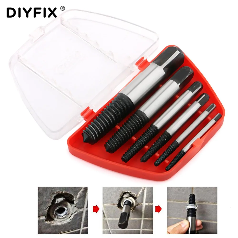 6Pcs/set Steel Broken Speed Out Damaged Screw Extractor Drill Bit Guide Set Double Side Broken Bolt Remover Easy Out Tools Set
6Pcs/set Steel Broken Speed Out Damaged Screw Extractor Drill Bit Guide Set Double Side Broken Bolt Remover Easy Out Tools Set