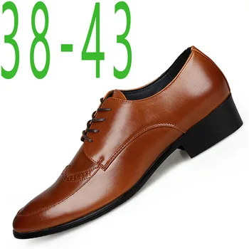 British Style Pointed Toe Formal Dress Shoes Men Wedding Shoes 2021 Autumn Lace up Business Decent Office Shoes Leather
British Style Pointed Toe Formal Dress Shoes Men Wedding Shoes 2021 Autumn Lace up Business Decent Office Shoes Leather