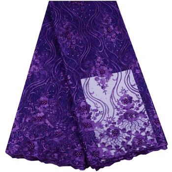 Purple Color French Lace Fashion Nigerian Lace Fabrics For Wedding 2018 African French Lace Fabric High Quality With Pearls 914
Purple Color French Lace Fashion Nigerian Lace Fabrics For Wedding 2018 African French Lace Fabric High Quality With Pearls 914