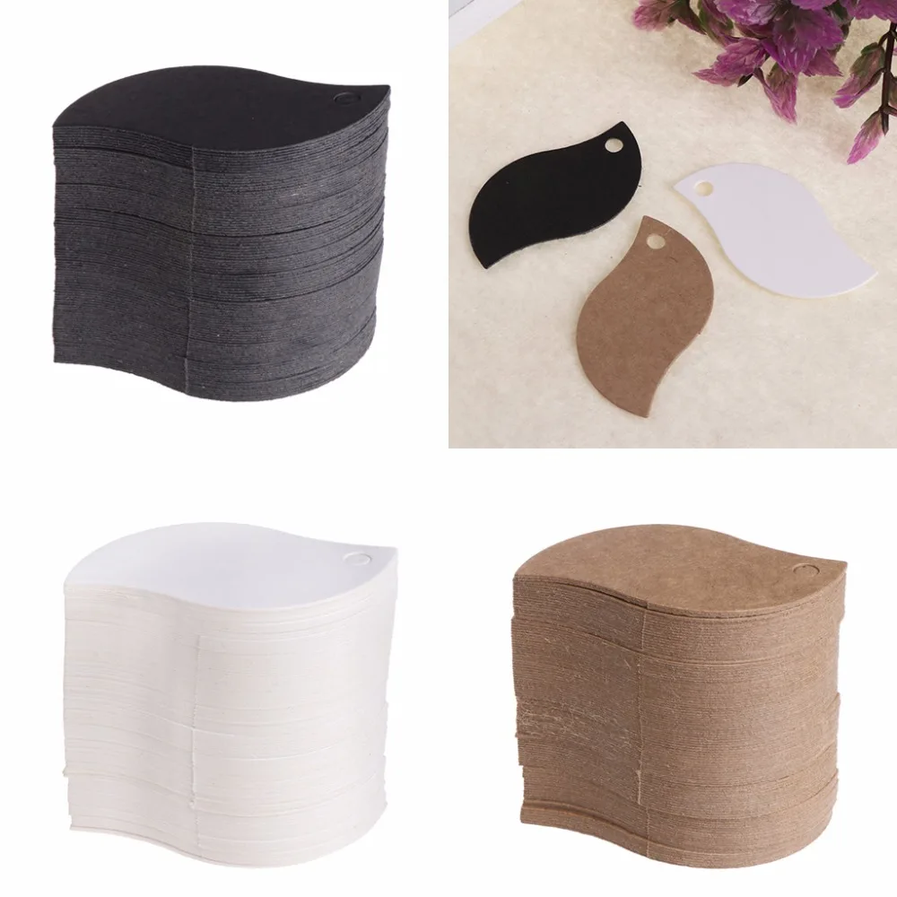 100 Pcs/Lot Kraft Paper Blank Card DIY Hanging Tag Label Hole Gifts Leaf Shaped Hair Accessories
100 Pcs/Lot Kraft Paper Blank Card DIY Hanging Tag Label Hole Gifts Leaf Shaped Hair Accessories