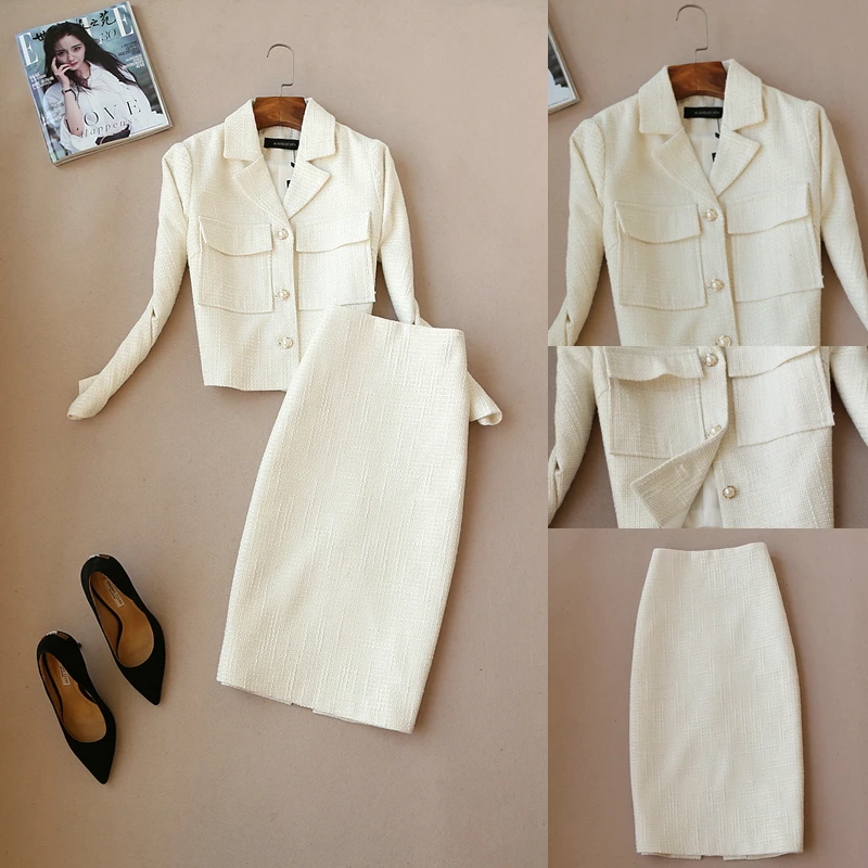 Autumn and winter new fashion suit female tweed jacket suit High waist skirt small fragrance wind ladies suit tide autumn
Autumn and winter new fashion suit female tweed jacket suit High waist skirt small fragrance wind ladies suit tide autumn