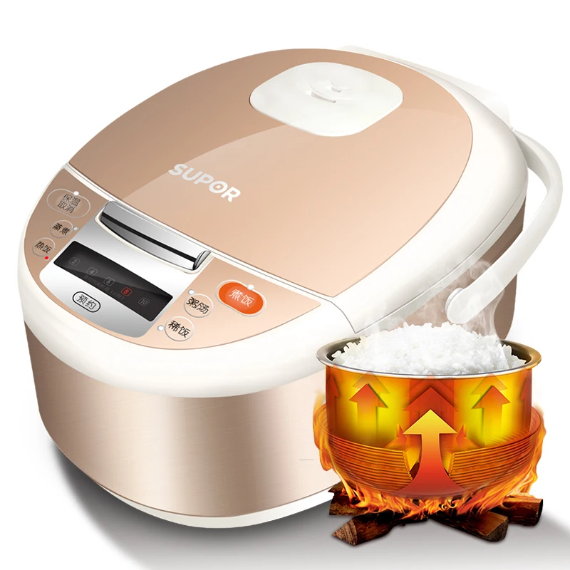 Rice Cooker 4L Intelligent Household 2-6 People Citrine Liner Reservation Micro-computer Type
Rice Cooker 4L Intelligent Household 2-6 People Citrine Liner Reservation Micro-computer Type
