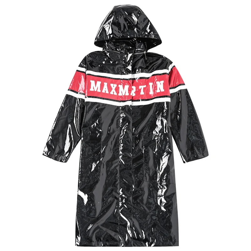 Female New Black Hooded Long Coat Harajuku Brand Women Fashion Letter Print Bright Side Jacket Loose Plus Size Outerwear Z965
Female New Black Hooded Long Coat Harajuku Brand Women Fashion Letter Print Bright Side Jacket Loose Plus Size Outerwear Z965