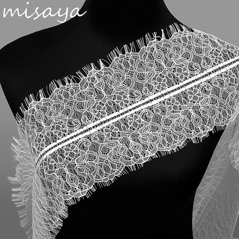 Misaya 3Yards/lot Eyelashes Lace Trim Flower Black White High Quality Lace Fabric Handmade DIY Clothes Accessories Width 17.5CM
Misaya 3Yards/lot Eyelashes Lace Trim Flower Black White High Quality Lace Fabric Handmade DIY Clothes Accessories Width 17.5CM