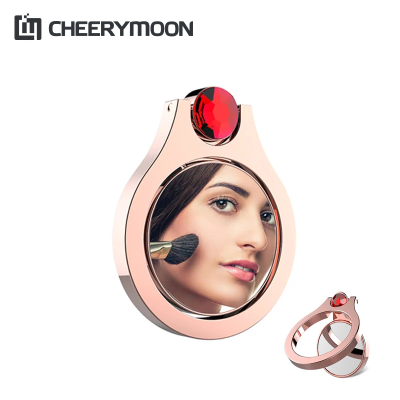 CHEERYMOON Gem Mirror Holder Universal Mobile Phone Ring Desk Stand Metal Finger Grip For iPhone Samsung Magnetic Car Bracket
CHEERYMOON Gem Mirror Holder Universal Mobile Phone Ring Desk Stand Metal Finger Grip For iPhone Samsung Magnetic Car Bracket