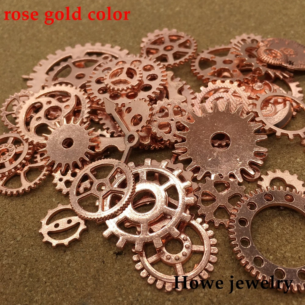 Mixed 100g rose gold steampunk gears and cogs clock hands DIY European Style Jewelry Making
Mixed 100g rose gold steampunk gears and cogs clock hands DIY European Style Jewelry Making