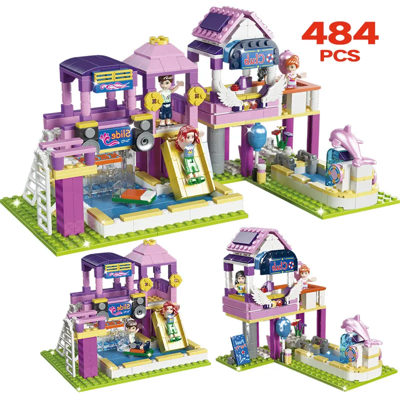 484PCS Girl Princess Bricks LegoINGLYS Friends Summer City Pool Party Girl's Assembling House Building Blocks Toy for Children
484PCS Girl Princess Bricks LegoINGLYS Friends Summer City Pool Party Girl's Assembling House Building Blocks Toy for Children