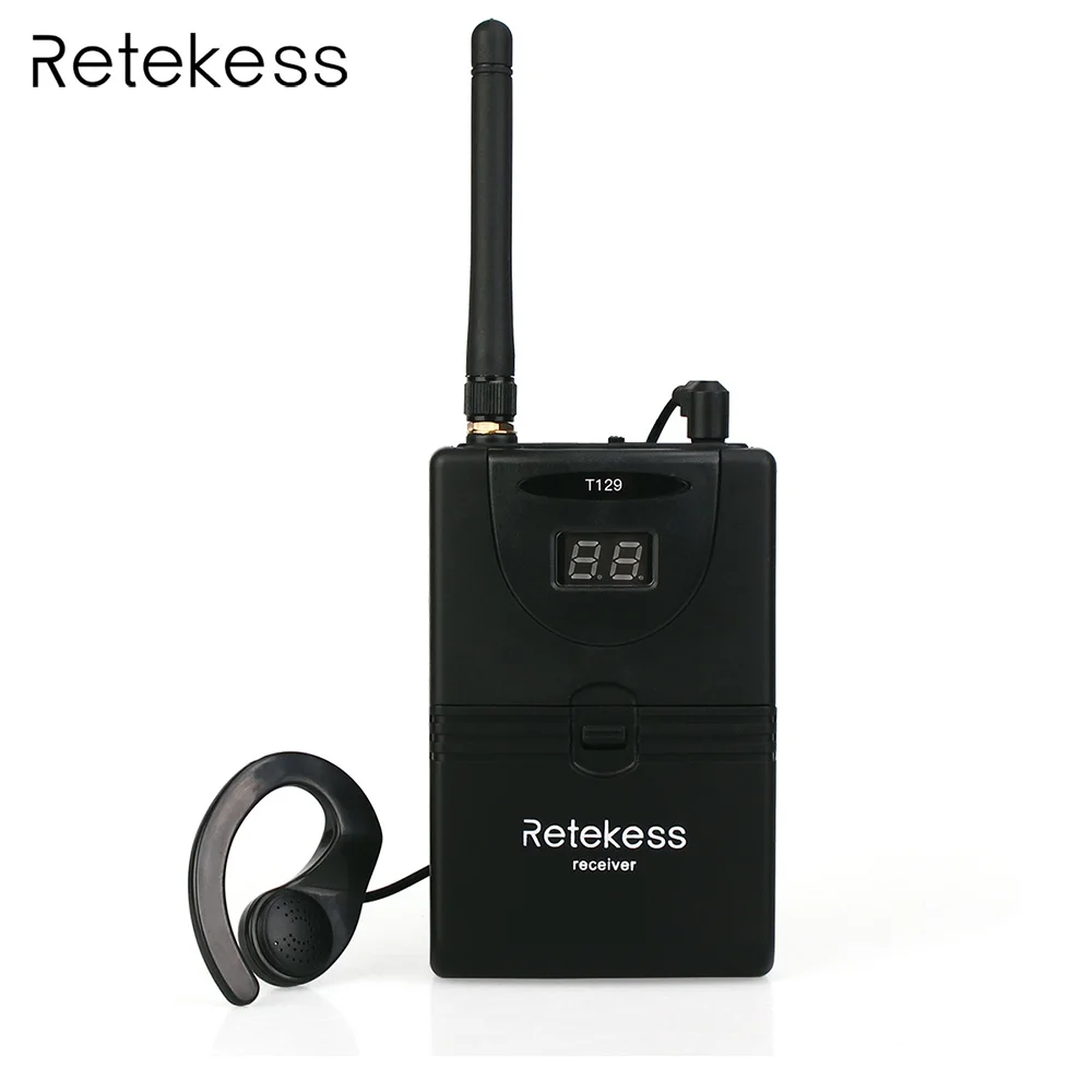

Retekess T129 2.4GHz Digital Wireless Audio Receiver for Simultaneous Translation Audio-visual education Tour Guide System