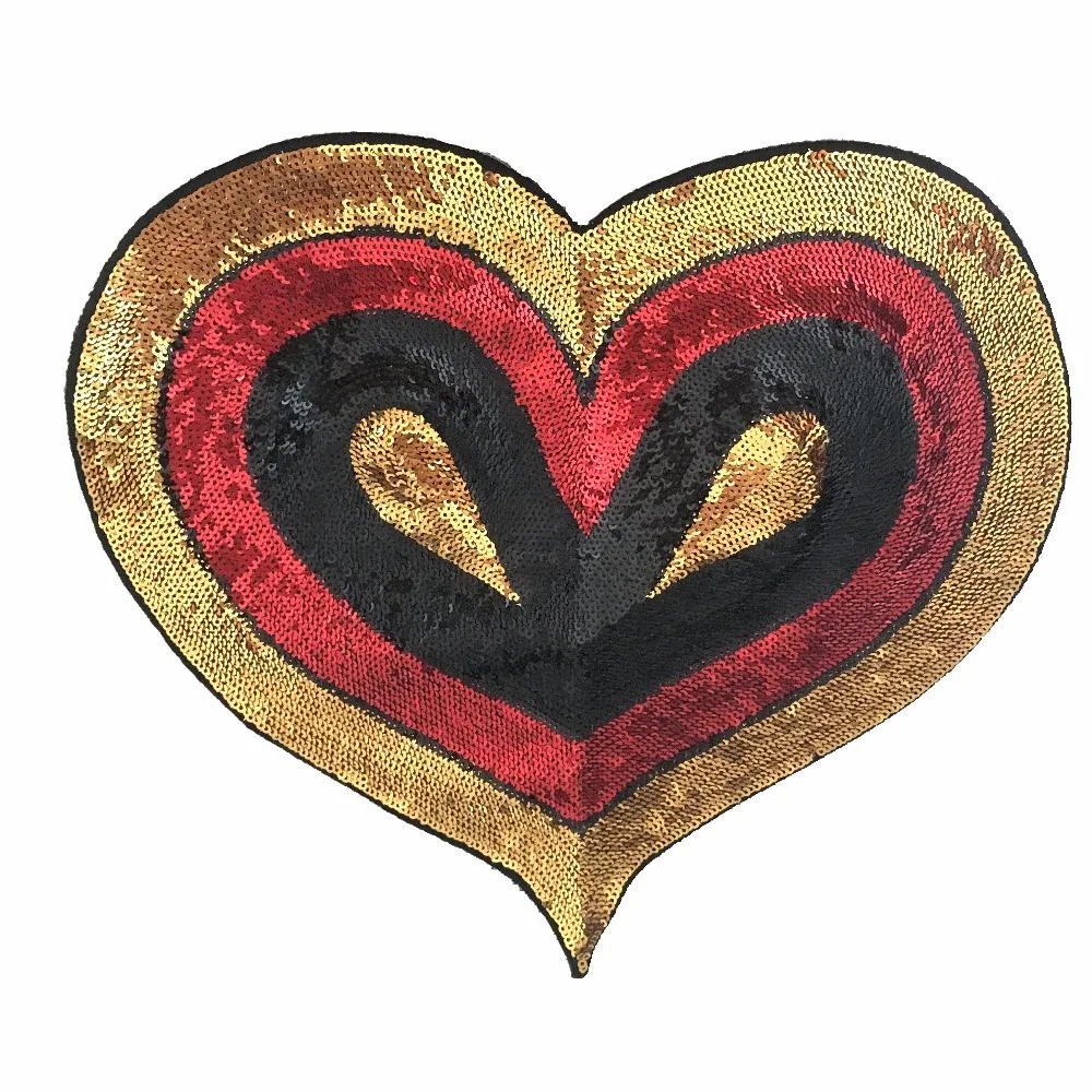 New Arrival Large Heart Sequined Patches for Clothes DIY Decoration Sequins Patch Vintage HEART-SHAPED Embroidery Applique
New Arrival Large Heart Sequined Patches for Clothes DIY Decoration Sequins Patch Vintage HEART-SHAPED Embroidery Applique