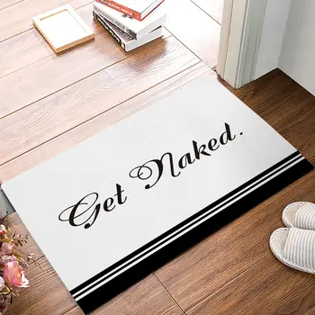 Custom Funny Get Neked Quote Stylish Monogram Designed White Door Mats Kitchen Floor Bath Entrance Rug Mat Absorbent
Custom Funny Get Neked Quote Stylish Monogram Designed White Door Mats Kitchen Floor Bath Entrance Rug Mat Absorbent
