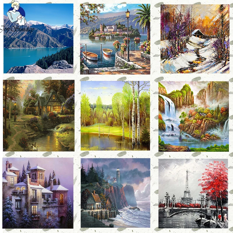 JOY SUNDAY Landscape 100% All District Highlights Diamond Needle Diy DMC 11CT 14CT Cross Stitch Diamond Embroidery Landscape 8
JOY SUNDAY Landscape 100% All District Highlights Diamond Needle Diy DMC 11CT 14CT Cross Stitch Diamond Embroidery Landscape 8