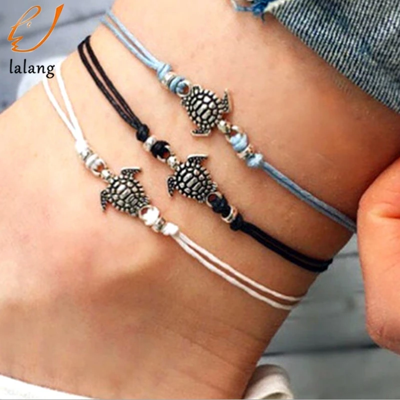 Vintage Multiple Layers Anklets for Women Turtle Pendant Charms Rope Chain Beach Summer Foot Ankle Bracelet Jewelry
Vintage Multiple Layers Anklets for Women Turtle Pendant Charms Rope Chain Beach Summer Foot Ankle Bracelet Jewelry