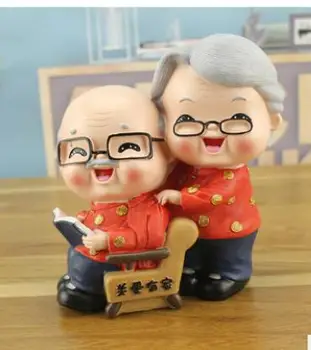 Resin Creative old man and old woman savings tank household wedding decoration couples crafts statue home decoration
Resin Creative old man and old woman savings tank household wedding decoration couples crafts statue home decoration
