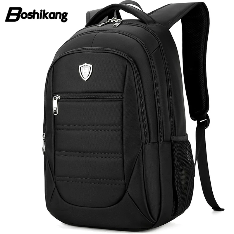 

Boshikang Business Men Backpack Oxford Classic Black Backpack For Male All-match Travel Bag Men Casual School Bags Teenager