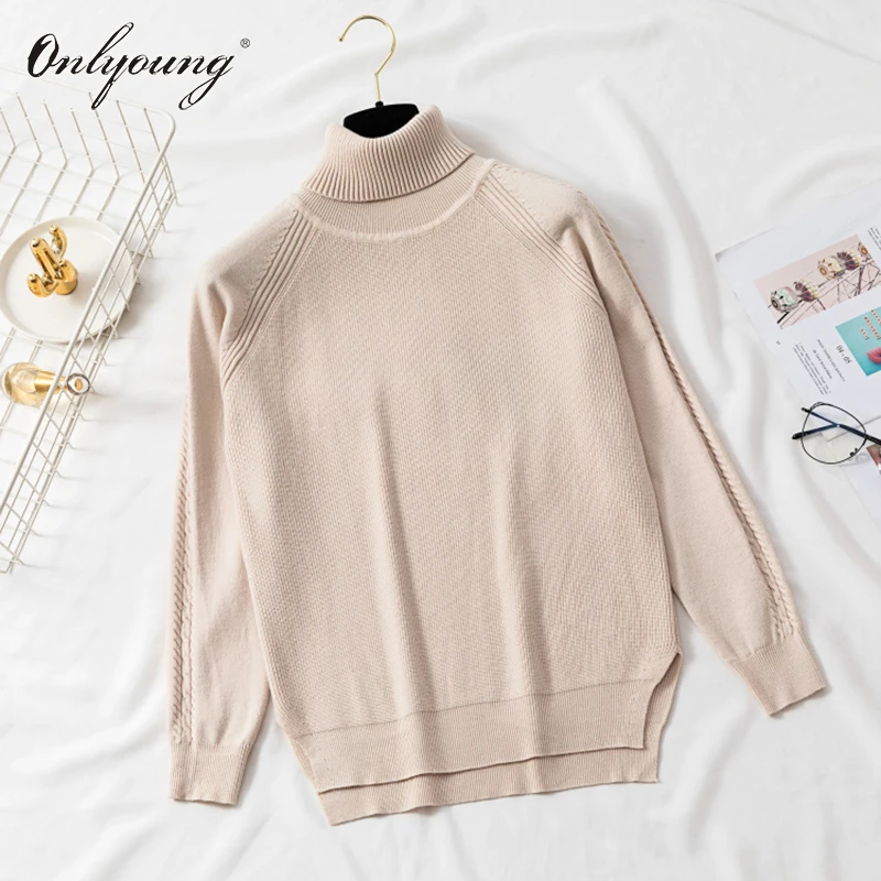 Onlyoung 2018 Autumn Winter Women Turtleneck Sweater Cashmere Knitted Pullover Loose Casual Yellow Warm Female Sweater Jumper
Onlyoung 2018 Autumn Winter Women Turtleneck Sweater Cashmere Knitted Pullover Loose Casual Yellow Warm Female Sweater Jumper