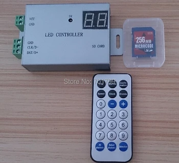 LED IR programmable SD full color controller;support DMX512,TM1812,WS2811,WS2812,etc,(LED built software)
LED IR programmable SD full color controller;support DMX512,TM1812,WS2811,WS2812,etc,(LED built software)