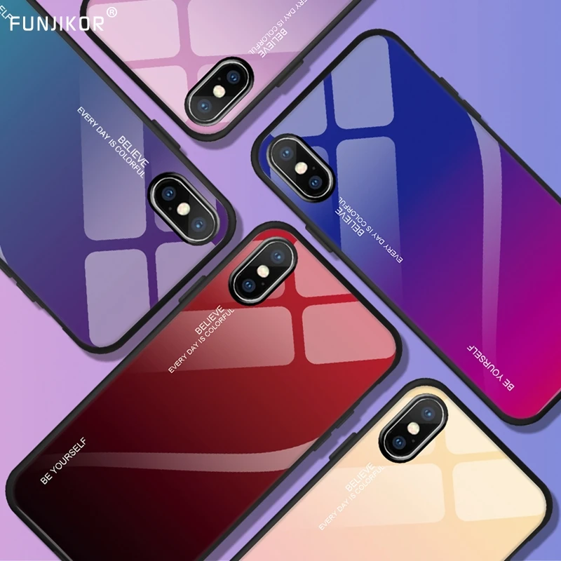 Luxury Gradient Tempered Glass Case For iPhone 6 6S 7 8 Plus 11 Pro Phone Cases For iPhone X XS XR XS Max Cover Protective Funda
Luxury Gradient Tempered Glass Case For iPhone 6 6S 7 8 Plus 11 Pro Phone Cases For iPhone X XS XR XS Max Cover Protective Funda