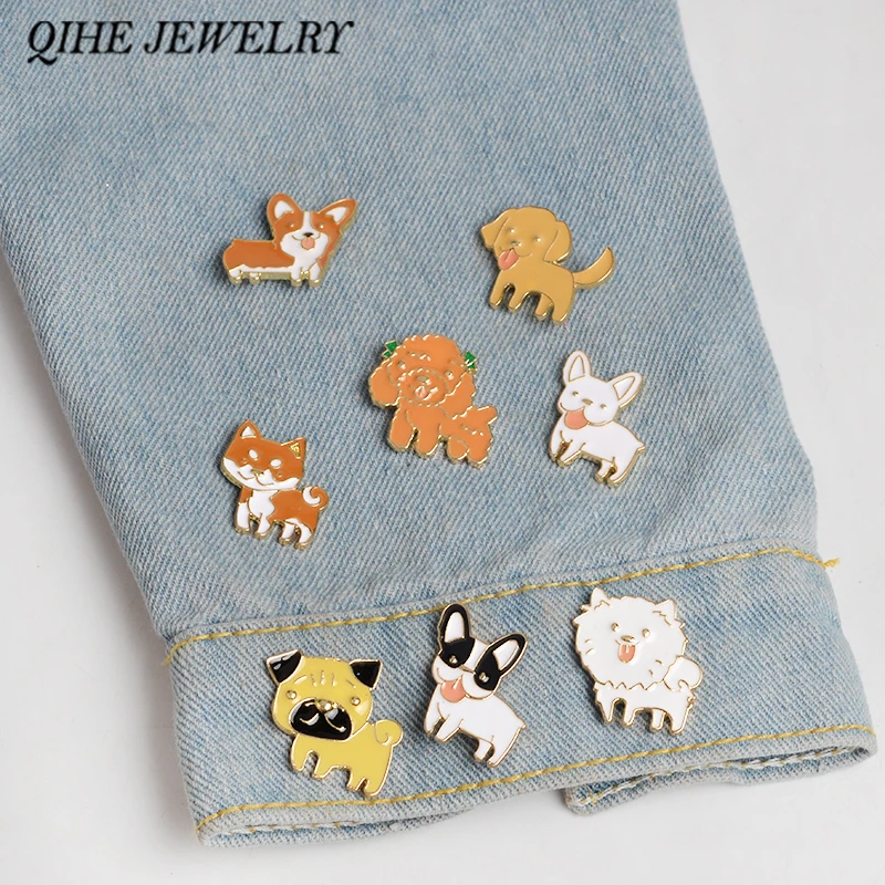 QIHE JEWELRY 8pcs/set Boston Terrier Poodle Pomeranian Corgi Bulldogs Enamel Dog Pin Animals Pin Gift idea
QIHE JEWELRY 8pcs/set Boston Terrier Poodle Pomeranian Corgi Bulldogs Enamel Dog Pin Animals Pin Gift idea