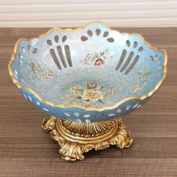 round fruit tray American country new Chinese style European rural household adornment handicraft furnishing articles 
round fruit tray American country new Chinese style European rural household adornment handicraft furnishing articles