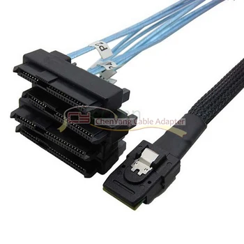 Internal 36 Pin Mini SAS SFF-8087 Host to 4 SFF-8482 Target SAS Hard Disk and SATA Power Cable 100cm
Internal 36 Pin Mini SAS SFF-8087 Host to 4 SFF-8482 Target SAS Hard Disk and SATA Power Cable 100cm