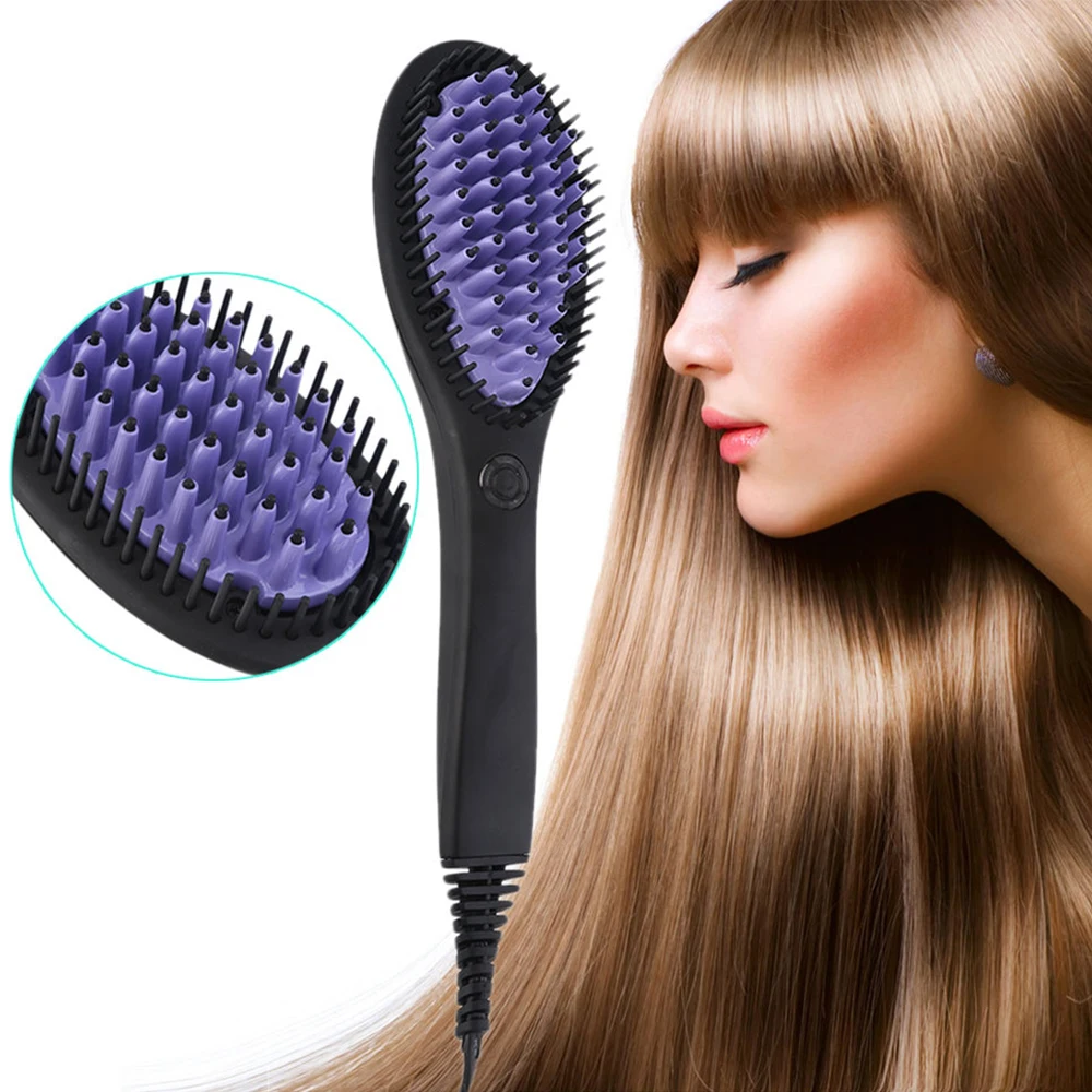 Professional Ceramic Straight Hair Brush Straightener Electric Comb Smooth Silky EU Plug Anti-Scald Tool Straightening Brush
Professional Ceramic Straight Hair Brush Straightener Electric Comb Smooth Silky EU Plug Anti-Scald Tool Straightening Brush