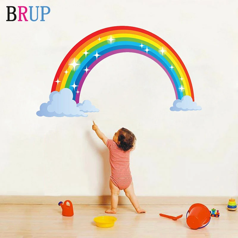 Large Beautiful Colorful Rainbow Wall Stickers for Kids Room Living Room Wall Decal Baby Nursery Murals Home Decorations Decor
Large Beautiful Colorful Rainbow Wall Stickers for Kids Room Living Room Wall Decal Baby Nursery Murals Home Decorations Decor