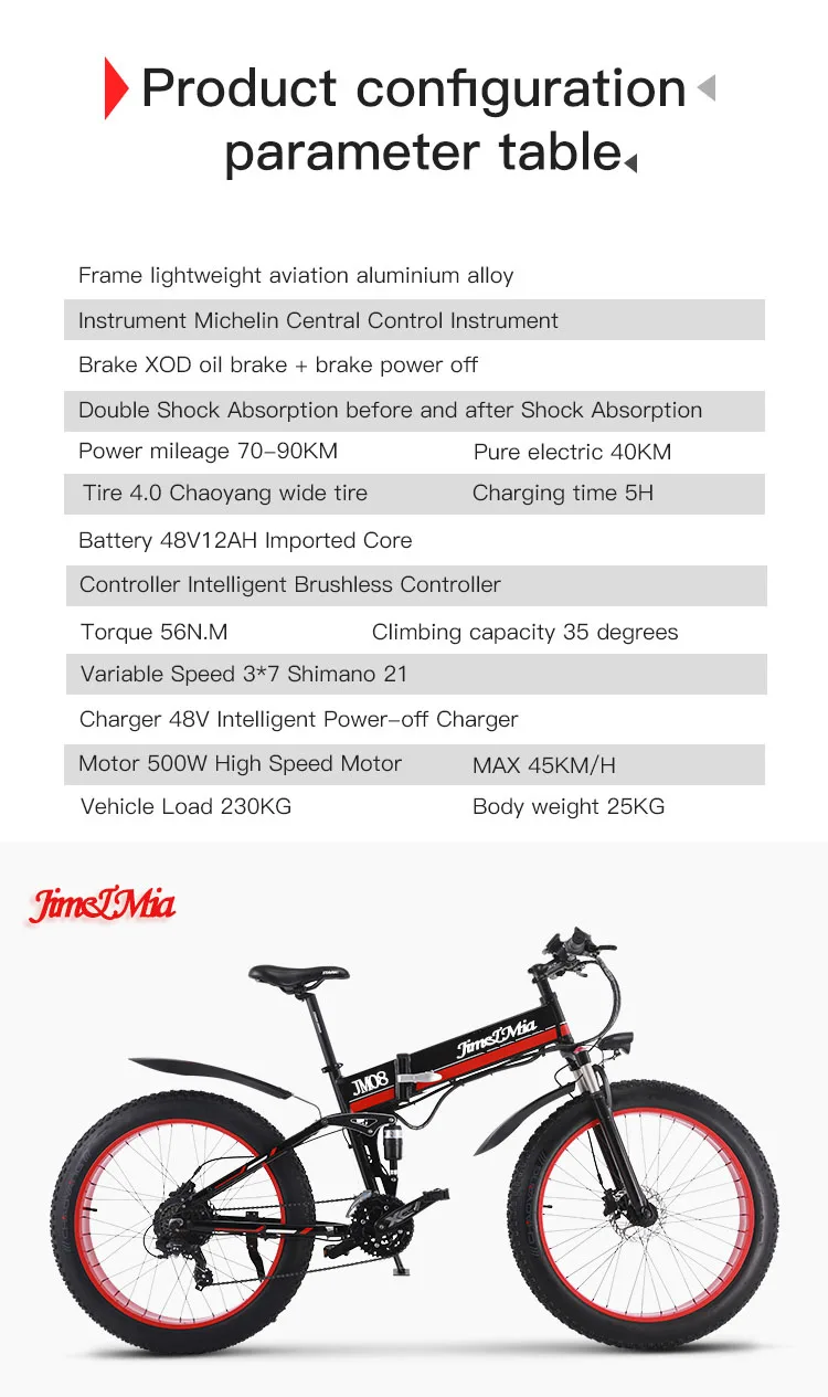 Perfect 26 "folding bike 4.0 fat tire electric snow and mountain bike Lithium battery moped Aluminium alloy frame Adult bicycle 15
