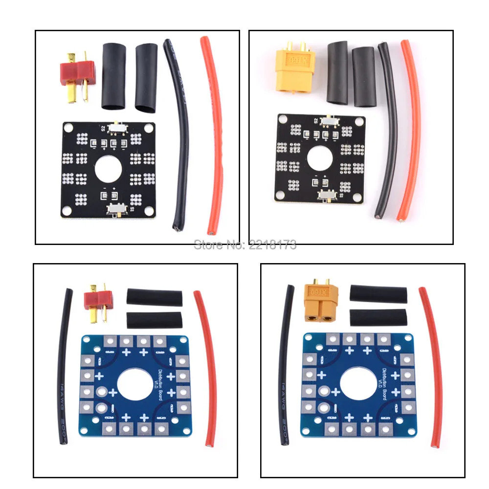 Power ESC Connection Board Distribution PDB with T plug / XT60 connector For RC Multirotor Quadcopter Multi-Tri Copter
Power ESC Connection Board Distribution PDB with T plug / XT60 connector For RC Multirotor Quadcopter Multi-Tri Copter