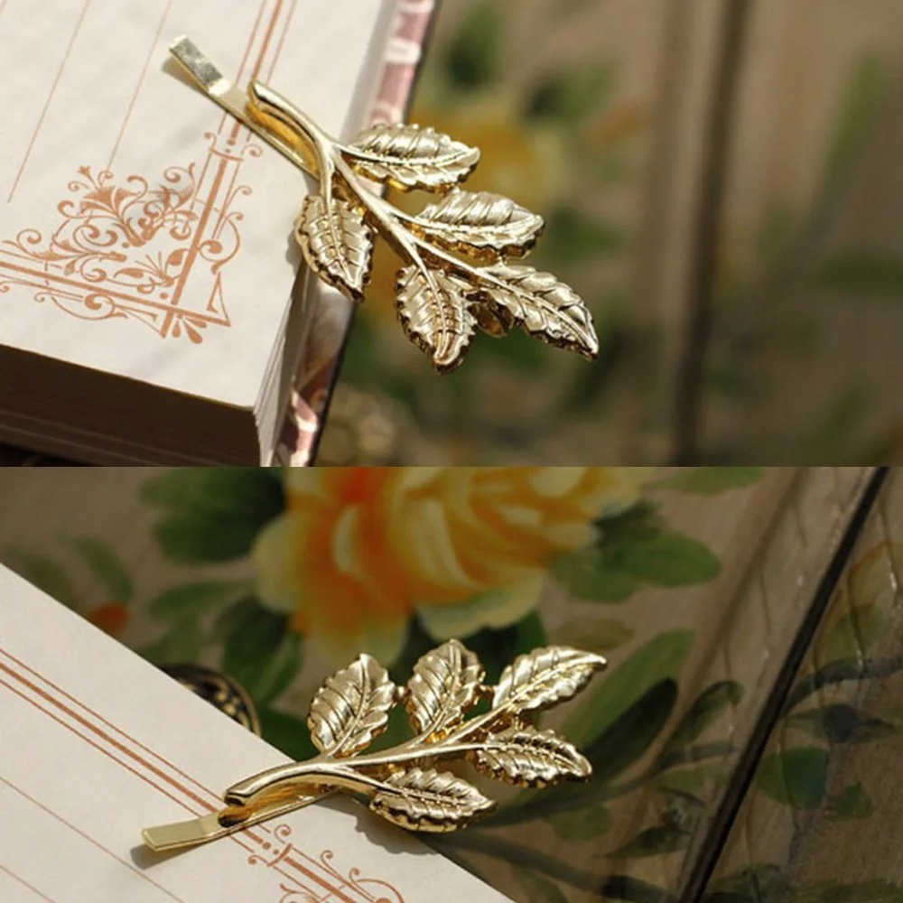 M MISM Modis Leaves Alloy Hair Clips For Women Fashion Wedding Golden Hair Accessories For Girls Romantic Cute Metal Hairpins
M MISM Modis Leaves Alloy Hair Clips For Women Fashion Wedding Golden Hair Accessories For Girls Romantic Cute Metal Hairpins