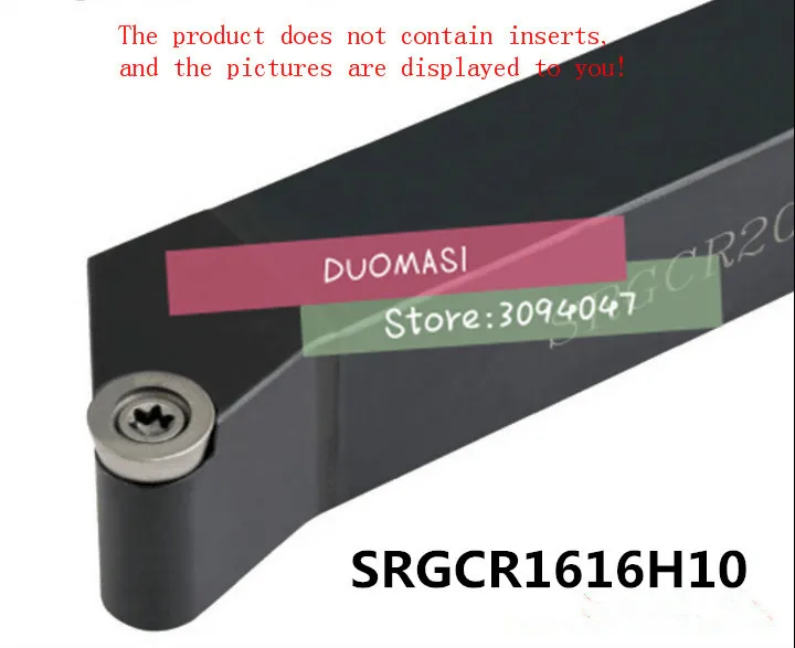 SRGCR1616H10 16*16mm Metal Lathe Cutting Tools Lathe Machine CNC Turning Tools External Turning Tool Holder S-Type SRGCR/L
SRGCR1616H10 16*16mm Metal Lathe Cutting Tools Lathe Machine CNC Turning Tools External Turning Tool Holder S-Type SRGCR/L