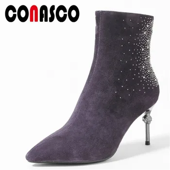 CONASCO1Fashion Women Ankle Boots Autumn Winter Warm High Heels Shoes Women Suede Leather Bling Elegant Party Prom Dancing Shoes
CONASCO1Fashion Women Ankle Boots Autumn Winter Warm High Heels Shoes Women Suede Leather Bling Elegant Party Prom Dancing Shoes