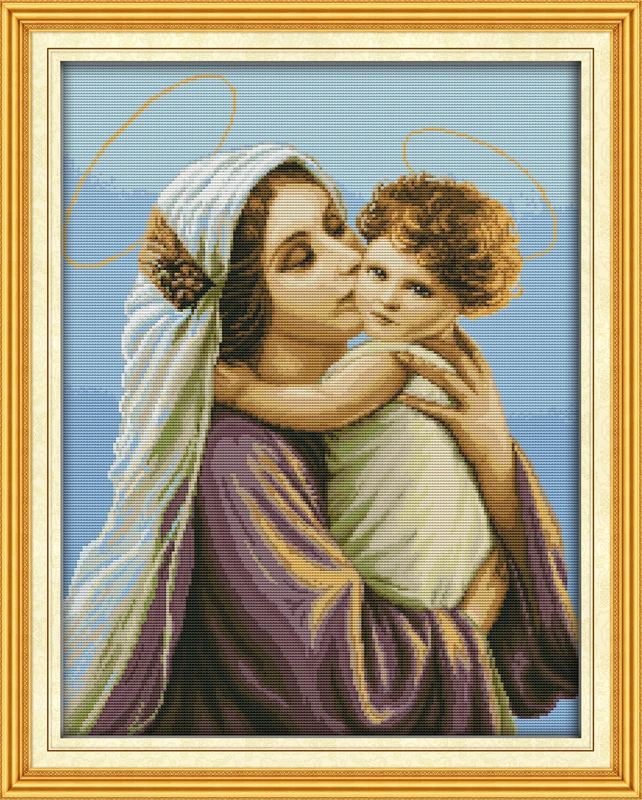 Holy mother & holy son Counted 11CT Printed 14CT DMC Cross Stitch Set DIY Chinese Cotton Cross-stitch Kit Embroidery Needlework
Holy mother & holy son Counted 11CT Printed 14CT DMC Cross Stitch Set DIY Chinese Cotton Cross-stitch Kit Embroidery Needlework