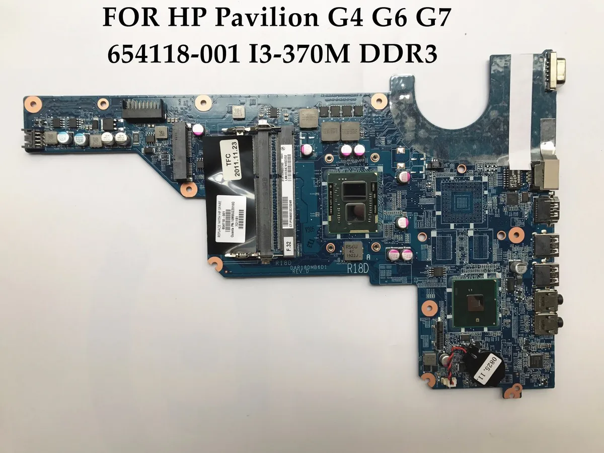 High quality laptop motherboard for HP Pavilion G4 G6 G7 654118-001 DAR18DMB6D1 I3-370M CPU DDR3 100% Fully Tested
High quality laptop motherboard for HP Pavilion G4 G6 G7 654118-001 DAR18DMB6D1 I3-370M CPU DDR3 100% Fully Tested