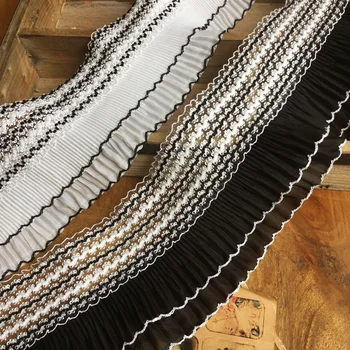 5yards/lot Elastic Fold chiffon lace trim Ruffles lace Embroidery dress lace trim DIY Garment Skirt Accessories Fabric
5yards/lot Elastic Fold chiffon lace trim Ruffles lace Embroidery dress lace trim DIY Garment Skirt Accessories Fabric