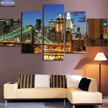 5D DIY Diamond Painting 5 Pieces City Buildings Light Night View Embroidery Full square drill Mosaic Cross-Stitch Wall Art Decor
5D DIY Diamond Painting 5 Pieces City Buildings Light Night View Embroidery Full square drill Mosaic Cross-Stitch Wall Art Decor