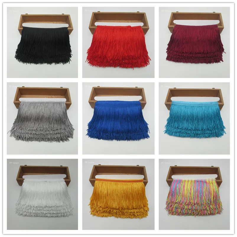 wholesale 1 Yards Fringe Tassel Trimming Lace Latin Dress Macrame Samba Dance Clothing Lace Polyester Single Band 10cm width
wholesale 1 Yards Fringe Tassel Trimming Lace Latin Dress Macrame Samba Dance Clothing Lace Polyester Single Band 10cm width