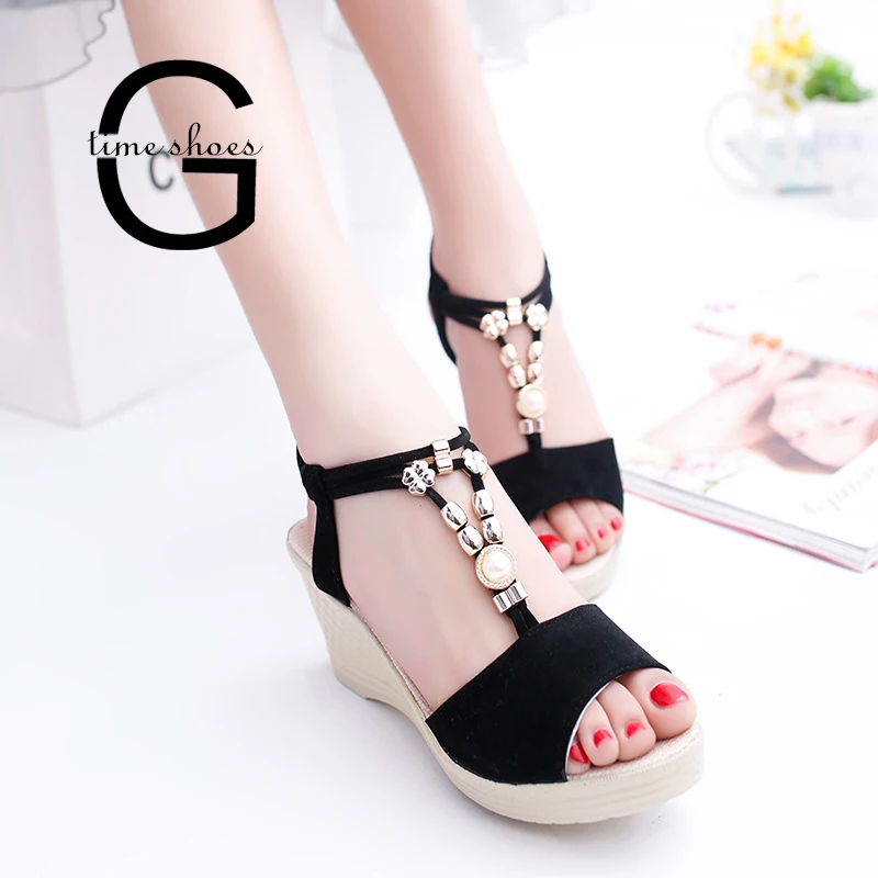 Dropshipping Gtime Summer Fish Mouth Open Toe Sandals Beaded Ladies Daily Casual Comfort Wedge Shoes CYR036
Dropshipping Gtime Summer Fish Mouth Open Toe Sandals Beaded Ladies Daily Casual Comfort Wedge Shoes CYR036