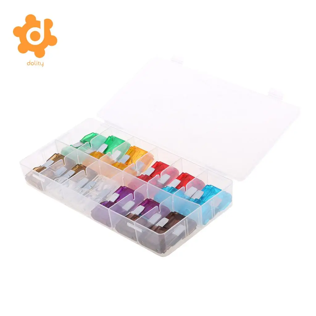 24pcs Big Auto Blade Fuse Assortment Set Maxi Car Electrical Fuses Truck RV