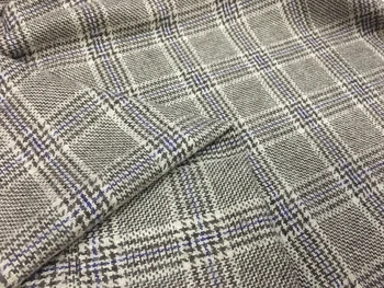 Free ship tweed fabric 80% wool coffee check weaved with blue line 59" width by meter
Free ship tweed fabric 80% wool coffee check weaved with blue line 59" width by meter