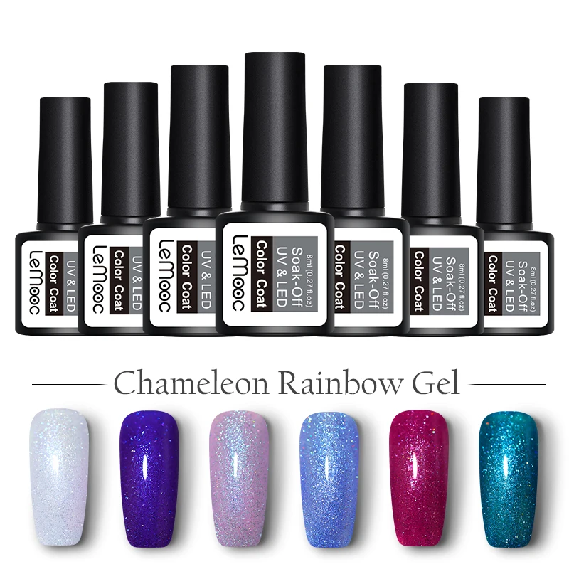 LEMOOC 8ml Glitter Gel Polish Neon Holographic Sequins Soak Off Nail Art Gel Varnish Manicure Supplies
LEMOOC 8ml Glitter Gel Polish Neon Holographic Sequins Soak Off Nail Art Gel Varnish Manicure Supplies