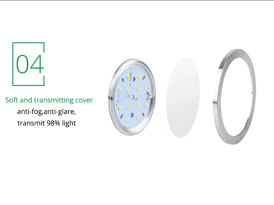 6PCS 2.5W LED Under Cabinet Lights Puck Light Ultra Thin Round Decorative Home Kitchen Hanging Case Cupboard Furniture lighting9